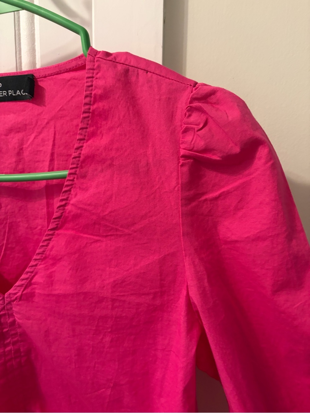 Tuckernuck Pomander Place Easton Blouse Pink Small - Picture 4 of 10